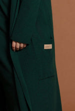 Load image into Gallery viewer, Knitted Coat Forest Green
