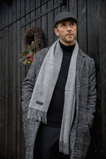 Load image into Gallery viewer, Dark Grey Cashmere Scarf
