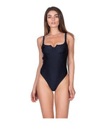 Load image into Gallery viewer, Crystal Black One piece Swimsuit
