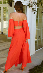 Load image into Gallery viewer, Maxi Skirt and Top Fire
