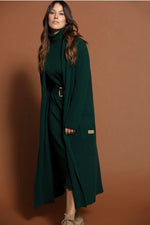 Load image into Gallery viewer, Knitted Coat Forest Green
