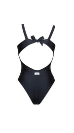 Load image into Gallery viewer, Crystal Black One piece Swimsuit
