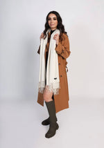Load image into Gallery viewer, Pearl White Oversized Cashmere Shawl
