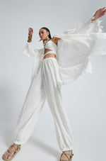 Load image into Gallery viewer, COTTON GAUZE HAREM PANTS

