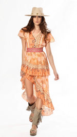 Load image into Gallery viewer, Vestido cruzado mandarina
