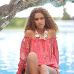 Load image into Gallery viewer, Blouse Bella Moonstone Hot Coral
