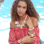 Load image into Gallery viewer, Blouse Bella Moonstone Hot Coral
