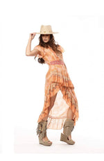 Load image into Gallery viewer, Vestido cruzado mandarina
